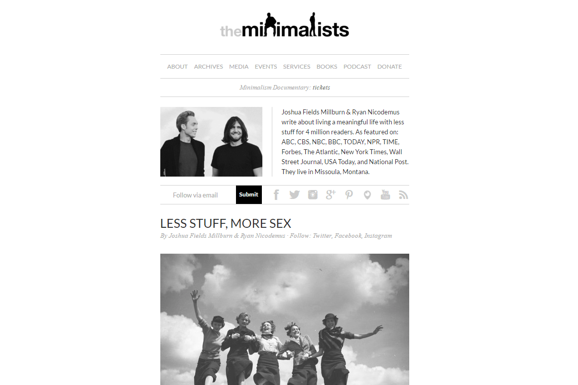 the minimalists