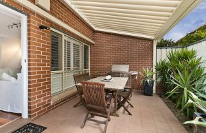 Bespoke patio and tiny backyard