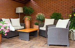 Storing your patio furniture before fall extends the furniture's lifespan