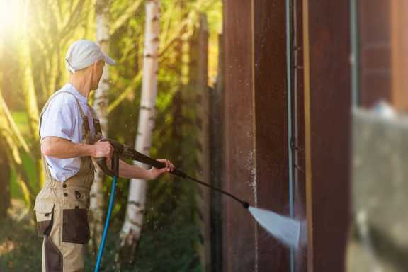 Soft washing is a great alternative to pressure washing, as soft washing uses an environmentally friendly solution to clean your outdoor surfaces without the harsh side effects of pressure washing.