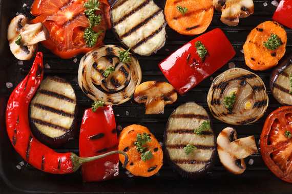 barbecue for vegetarians grilled vegetables