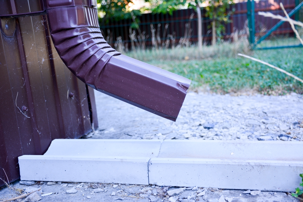 Splash Block For Home Gutter System