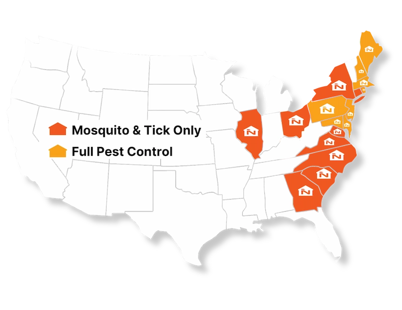 Map of Pest Control Services Offerings by State